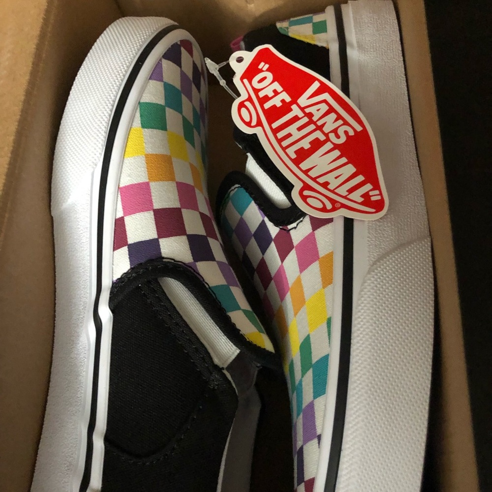 Vans Asher Party check Size 3 NEW